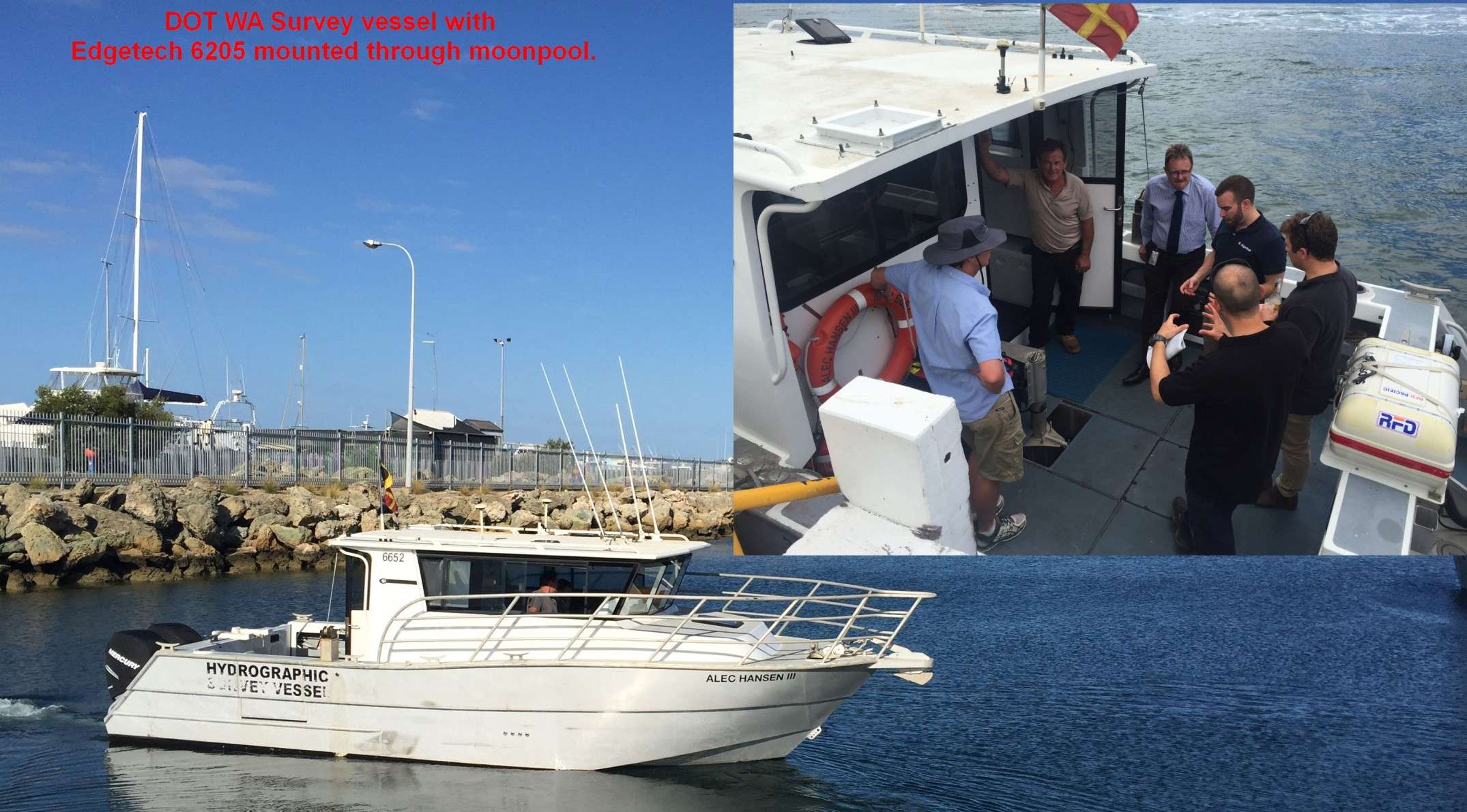 Edgetech 6205 Multiphase Echosounder Demonstration: Fremantle, Jan 2017